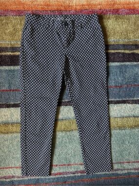 Slim City Khaki by Gap Navy Geometric Pants